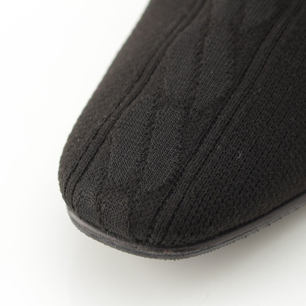 Hermes Volvert Exlibris Knit Heels Boots Black — view 8