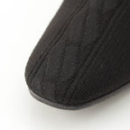 Hermes Volvert Exlibris Knit Heels Boots Black — view 8