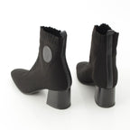 Hermes Volvert Exlibris Knit Heels Boots Black — view 4