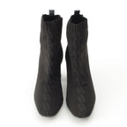 Hermes Volvert Exlibris Knit Heels Boots Black — view 2