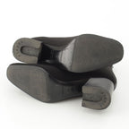 Hermes Volvert Exlibris Knit Heels Boots Black — view 5