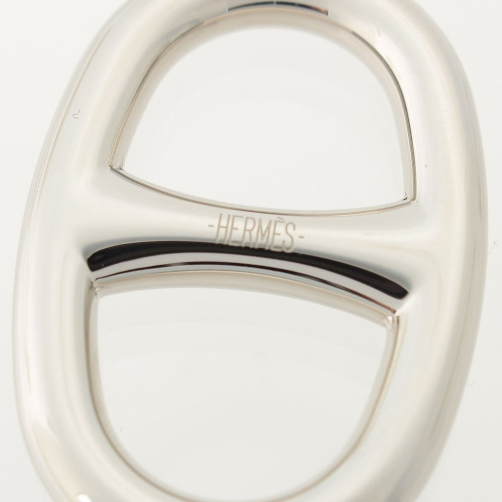 Hermes Chaine D'ancre Scarf Ring Silver — view 5