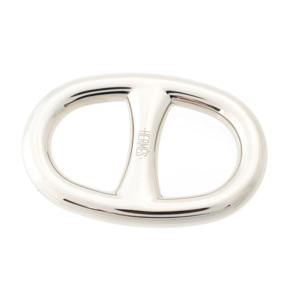 Hermes Chaine D'ancre Scarf Ring Silver