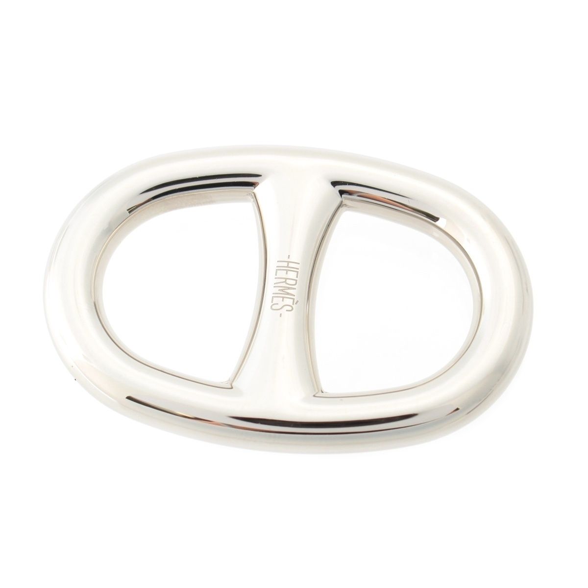 Hermes Chaine D'ancre Scarf Ring Silver