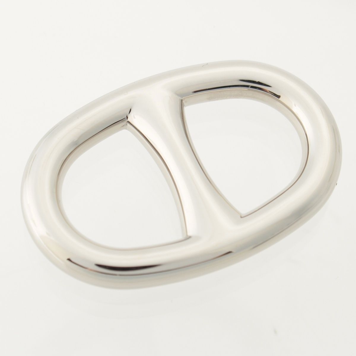 Hermes Chaine D'ancre Scarf Ring Silver — view 2