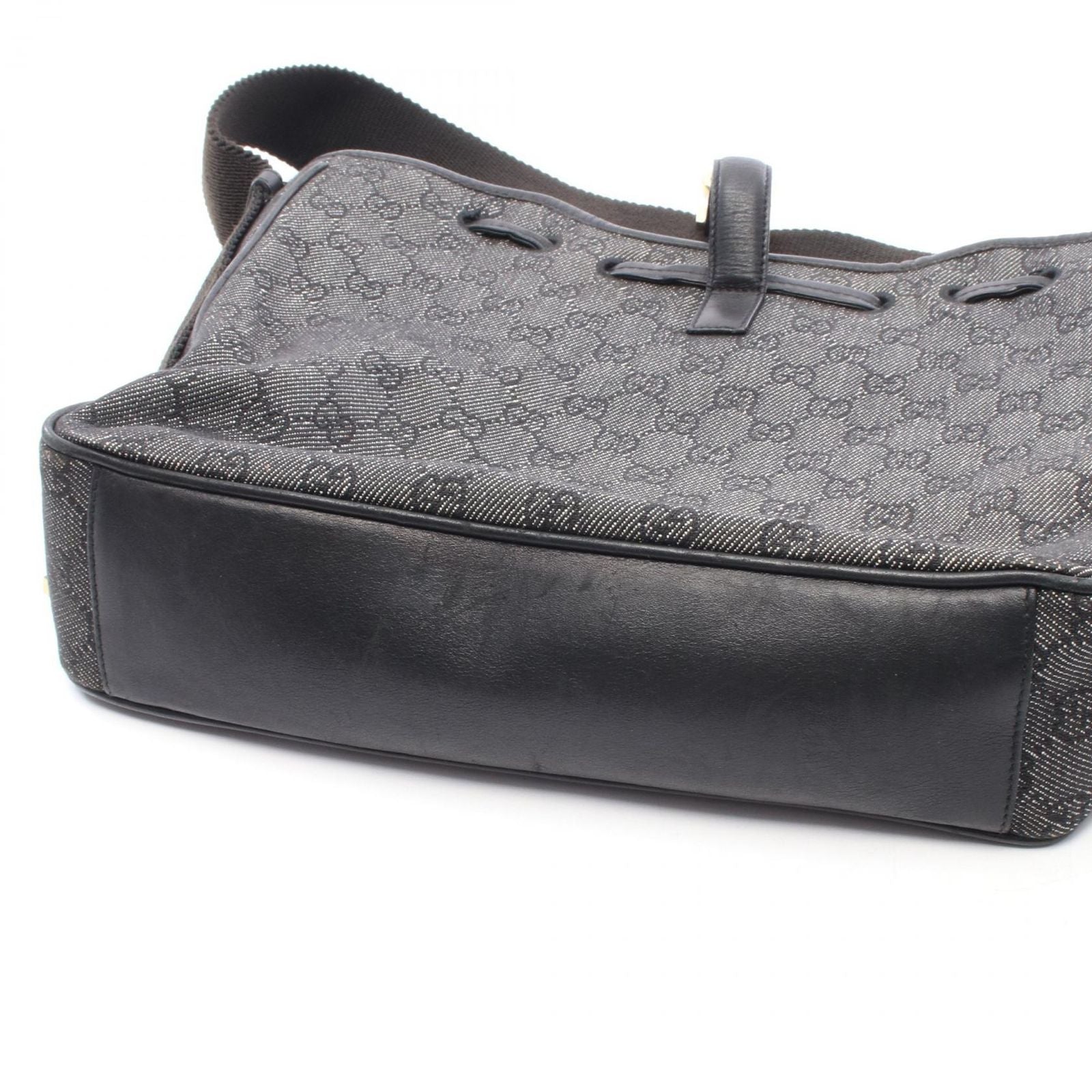 Gucci Shoulder Bag GG Denim Black — view 7
