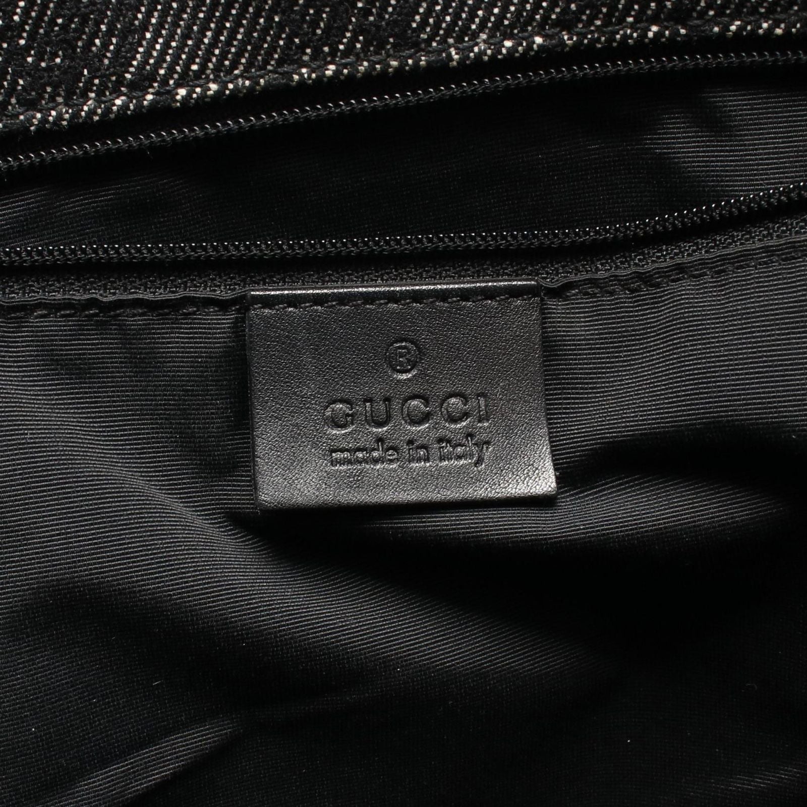 Gucci Shoulder Bag GG Denim Black — view 4