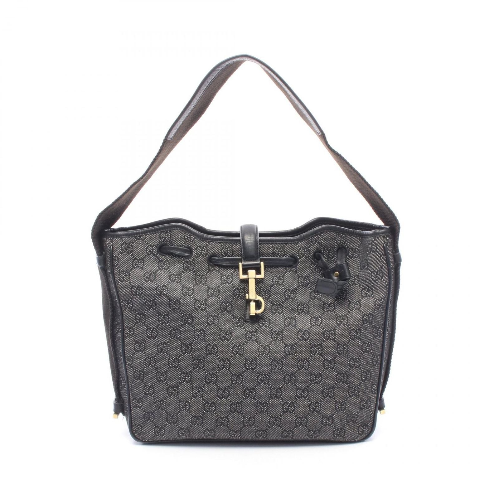 Gucci Shoulder Bag GG Denim Black