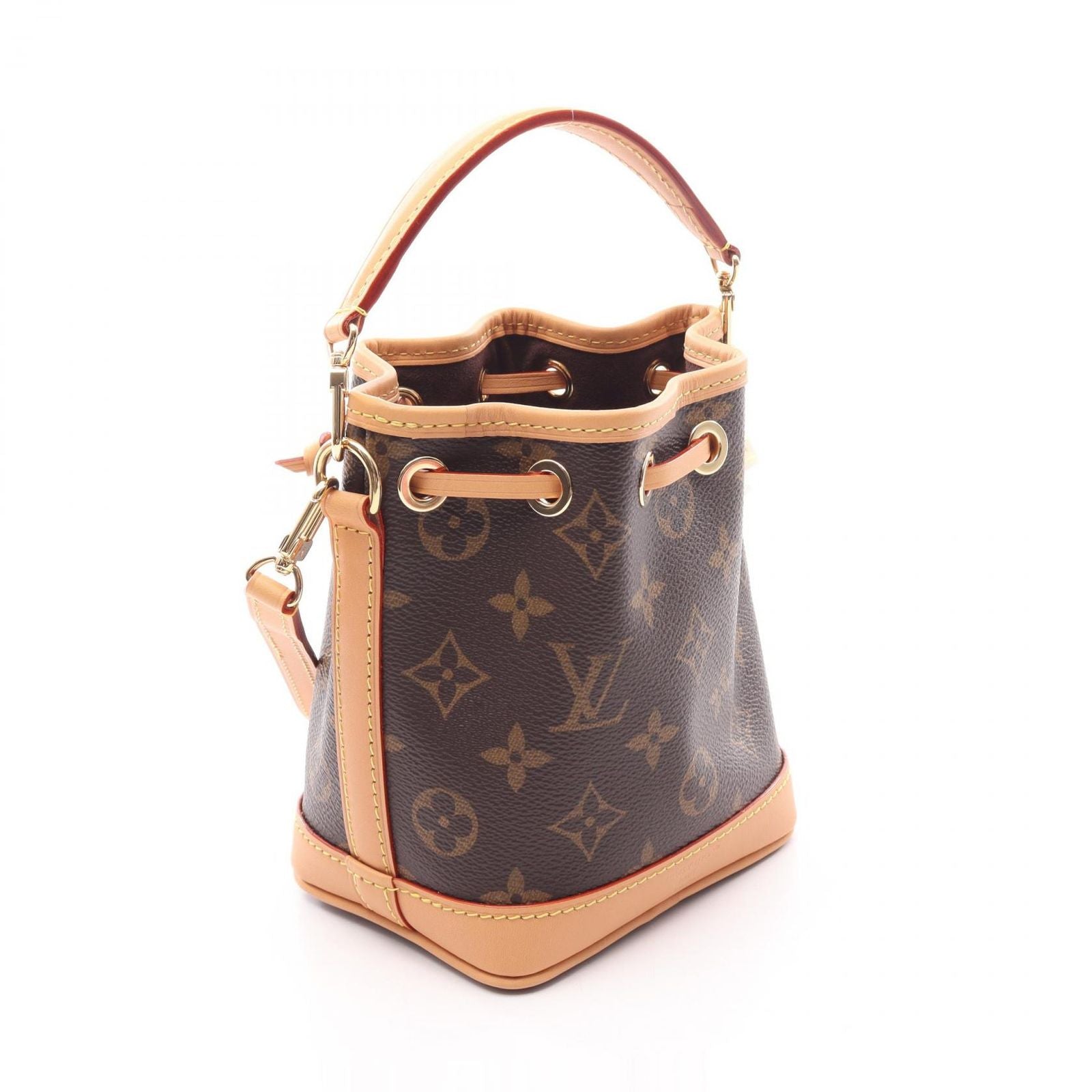 Louis Vuitton Handbag Nano Noe Monogram 2-Way Canvas Leather — view 2