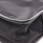 Prada Shoulder Bag Re-Nylon Tessuto Saffiano Black Nylon Leather Triangle Logo — view 6