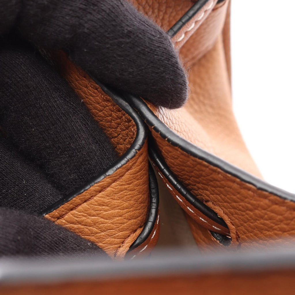 Loewe Handbag Hammock Drawstring Bag Mini 2-Way Brown Leather — view 6