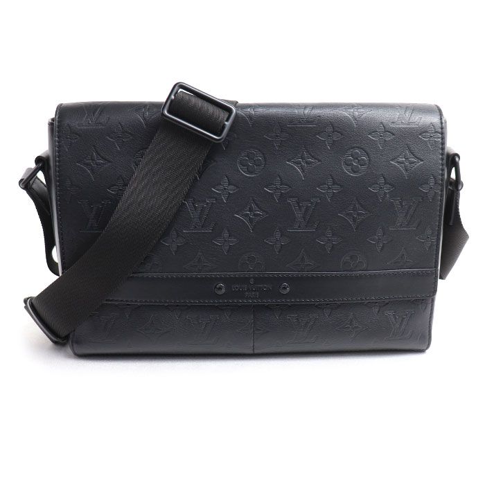 Louis Vuitton Sprinter Messenger Shoulder Bag Monogram Shadow Black