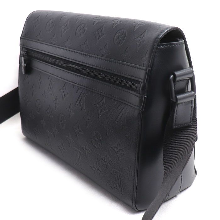 Louis Vuitton Sprinter Messenger Shoulder Bag Monogram Shadow Black — view 2