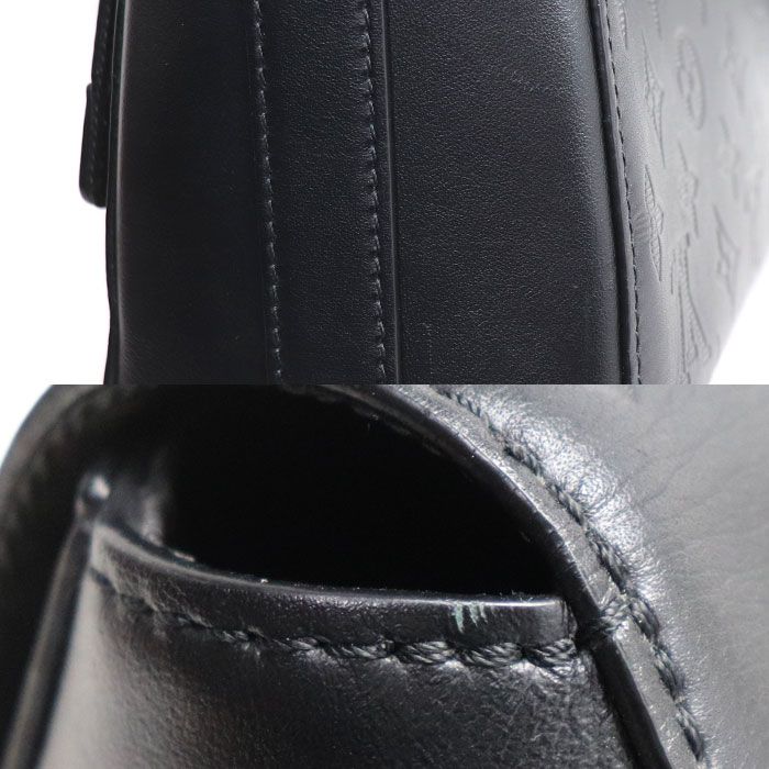 Louis Vuitton Sprinter Messenger Shoulder Bag Monogram Shadow Black — view 8