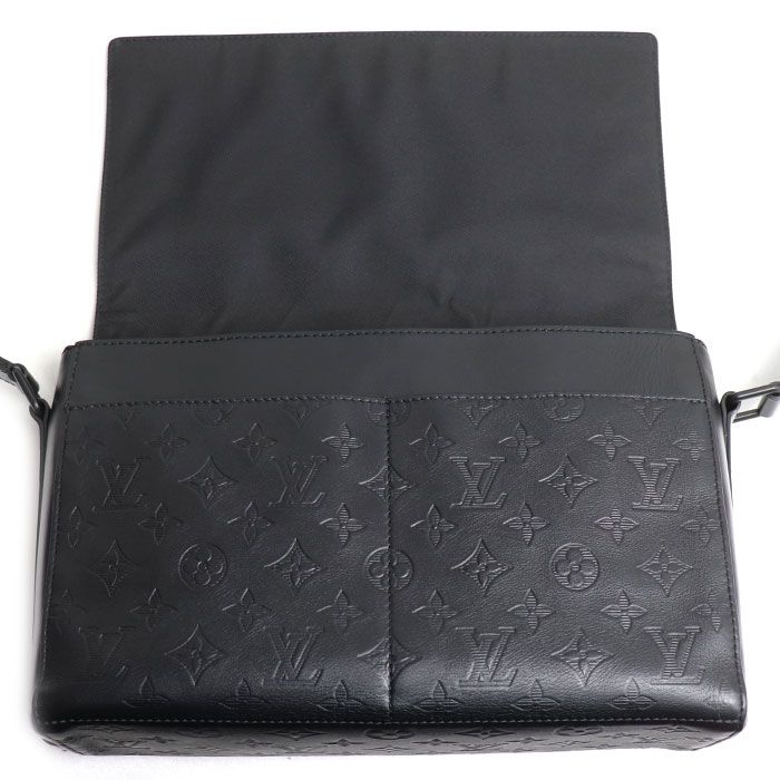Louis Vuitton Sprinter Messenger Shoulder Bag Monogram Shadow Black — view 4