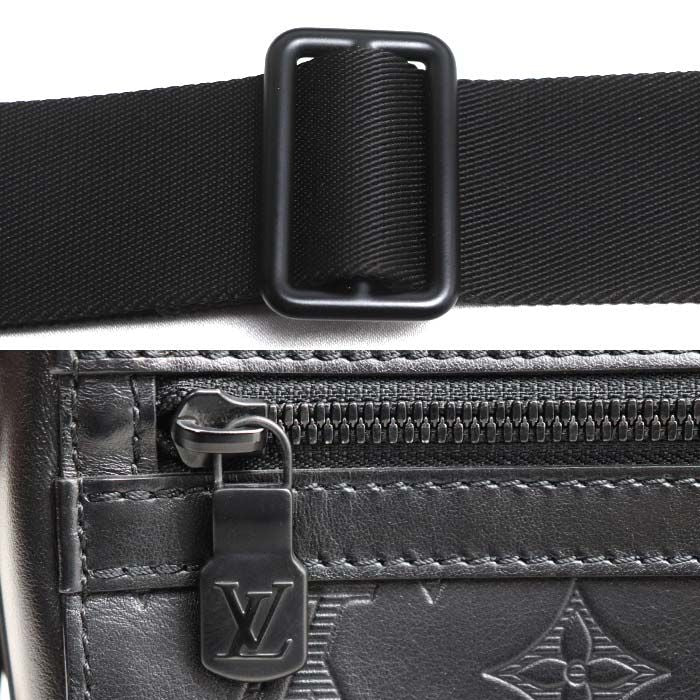 Louis Vuitton Sprinter Messenger Shoulder Bag Monogram Shadow Black — view 7
