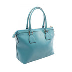 Gucci Handbag Interlocking 2-Way Turquoise Leather Tote — view 2