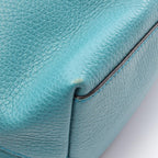 Gucci Handbag Interlocking 2-Way Turquoise Leather Tote — view 6