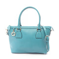 Gucci Handbag Interlocking 2-Way Turquoise Leather Tote
