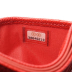 Chanel Card Case Quilted Red Calf — view 5