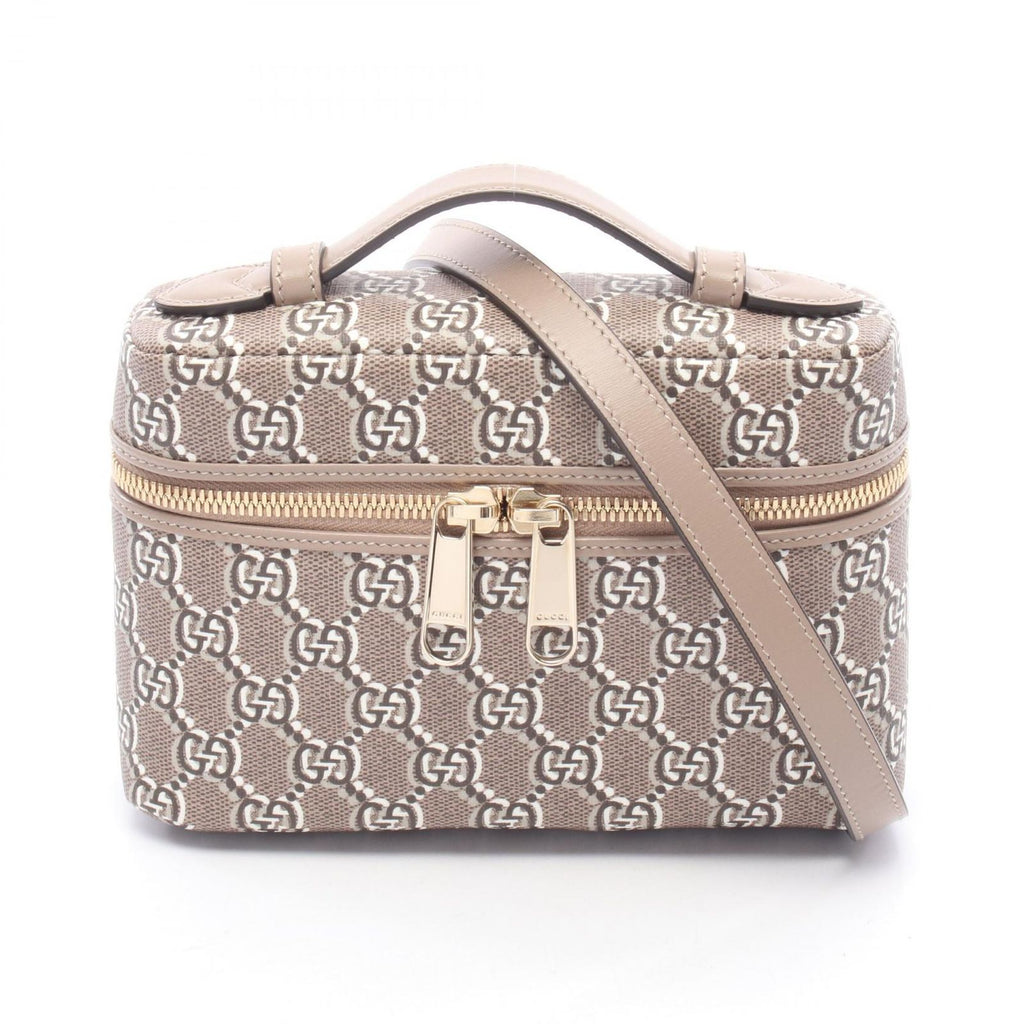 Gucci Handbag GG Shadow Mini 2-Way Brown Canvas Leather