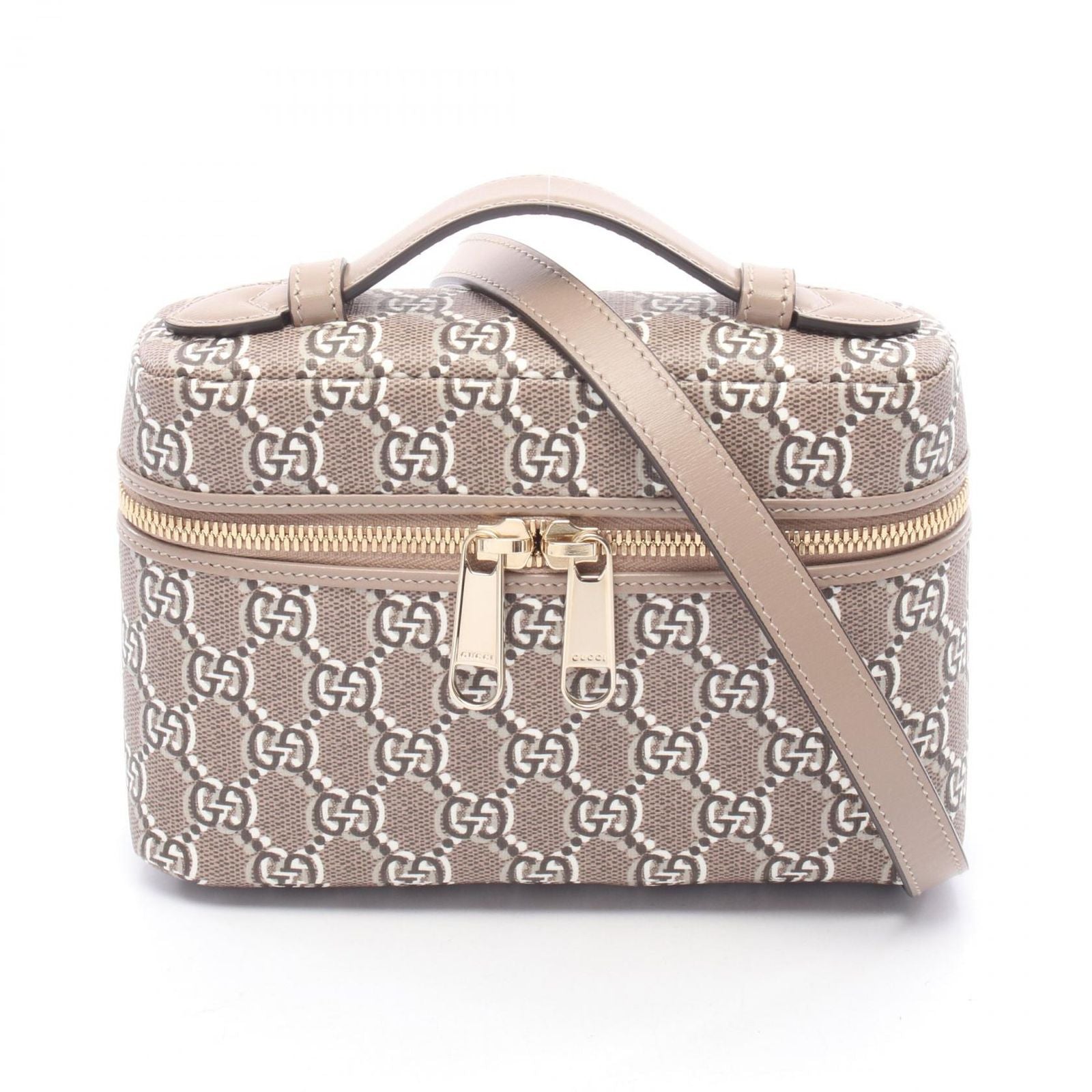 Gucci Handbag GG Shadow Mini 2-Way Brown Canvas Leather