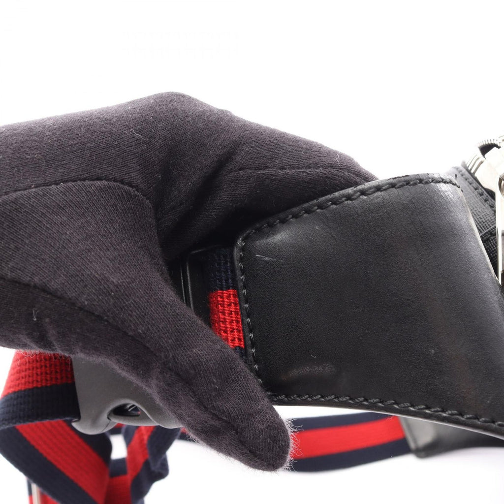 Gucci Waist Bag Soft GG Supreme Sherry Line Black Canvas Leather — view 9