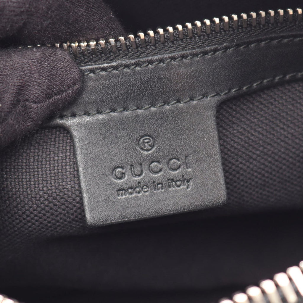 Gucci Waist Bag Soft GG Supreme Sherry Line Black Canvas Leather — view 4