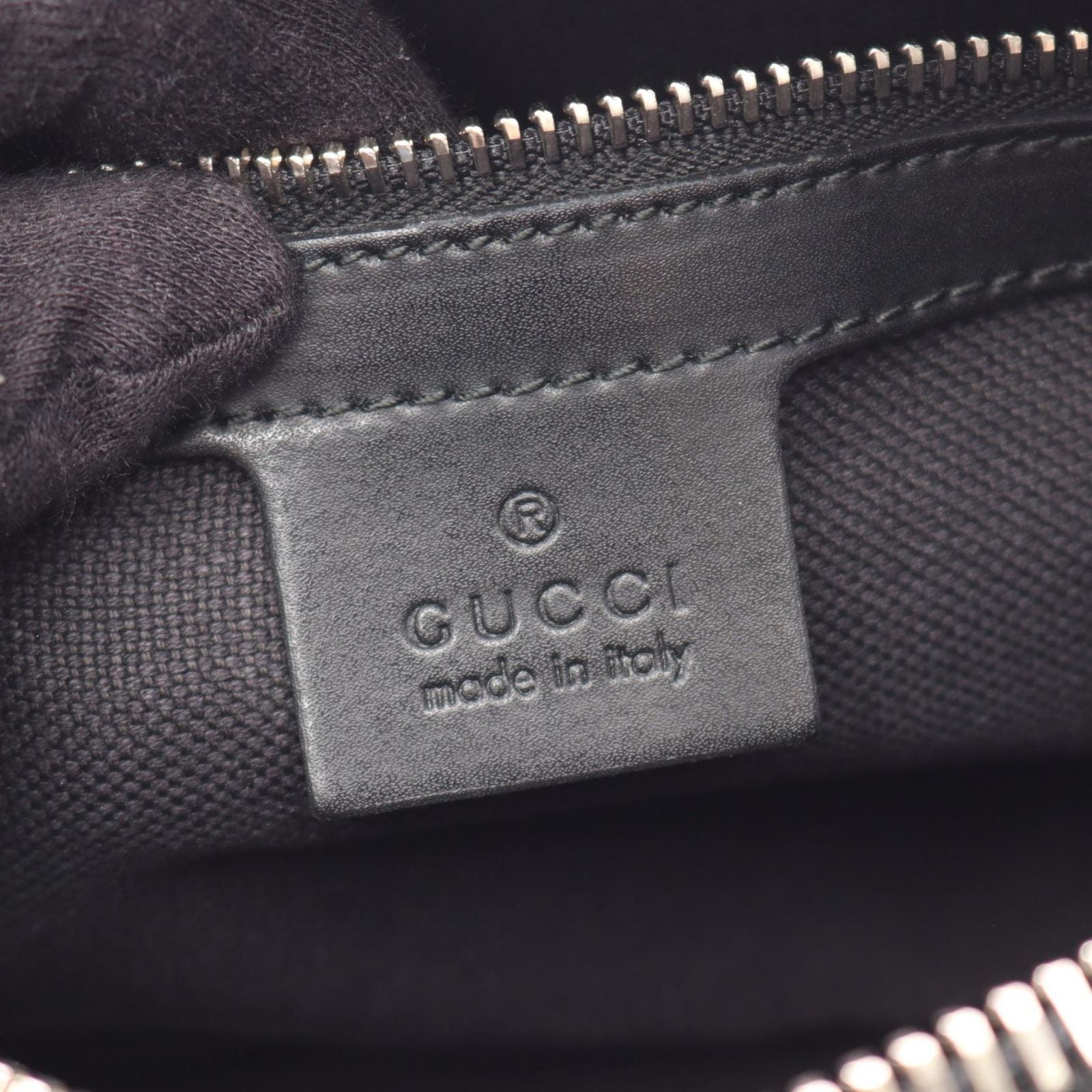 Gucci Waist Bag Soft GG Supreme Sherry Line Black Canvas Leather — view 4