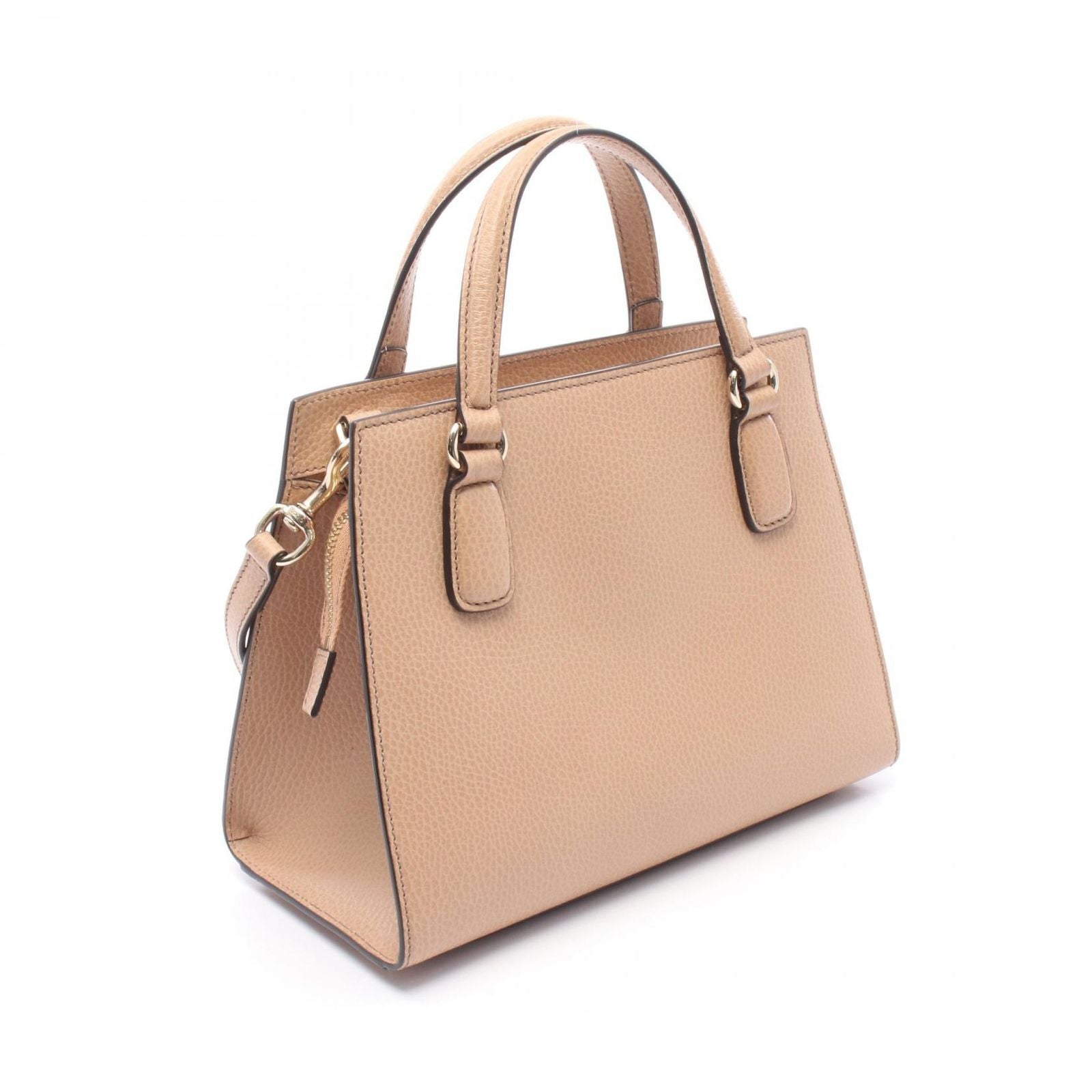 Gucci Handbag Soho Interlocking 2-Way Beige Leather — view 2