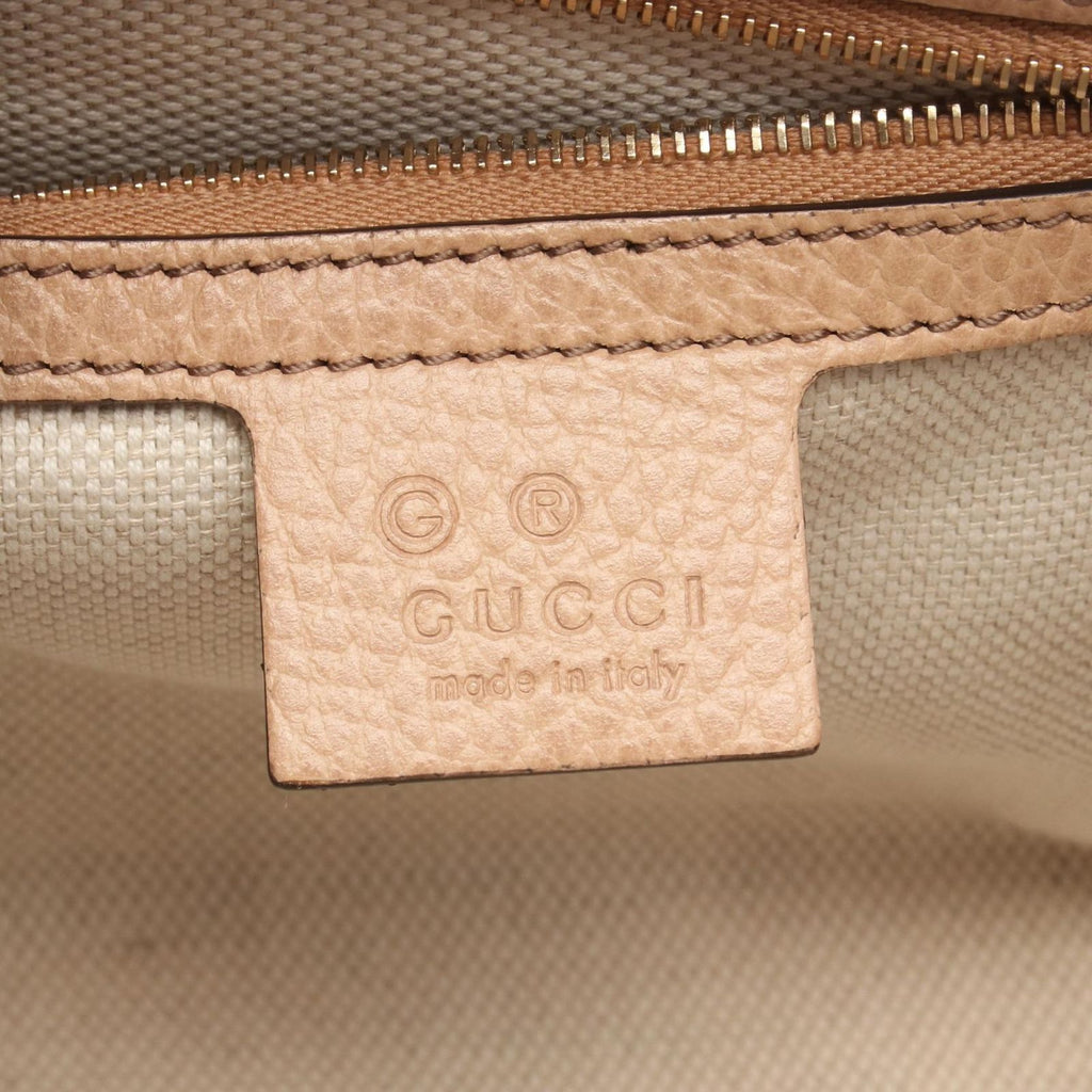 Gucci Handbag Soho Interlocking 2-Way Beige Leather — view 4