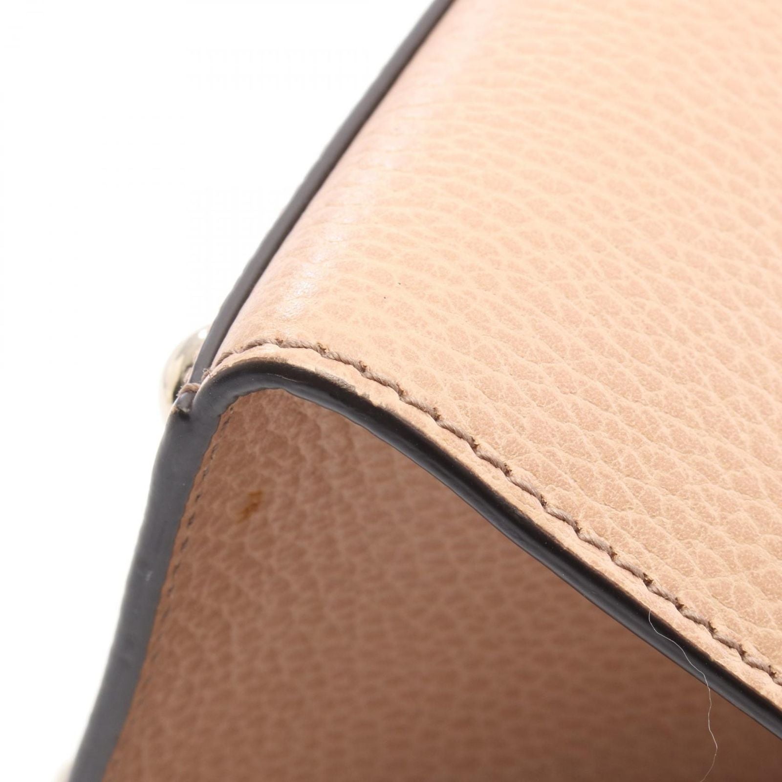 Gucci Handbag Soho Interlocking 2-Way Beige Leather — view 9
