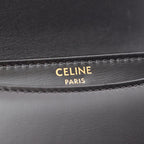 Celine Handbag Triomphe Mini Besace Clair 2-Way Black Leather — view 4