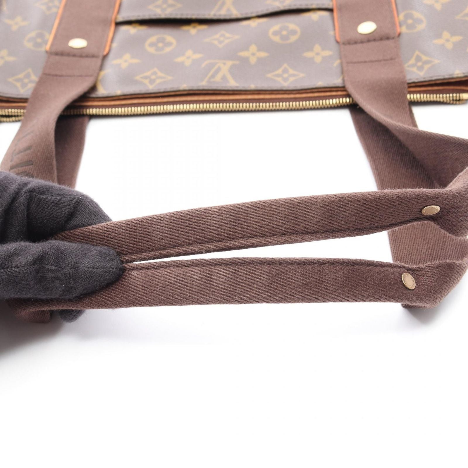 Louis Vuitton Tote Boble Monogram Canvas Leather Cover — view 9