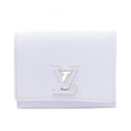 Louis Vuitton Bifold Wallet Portefeuille Capucines Tiny Lightblue Leather