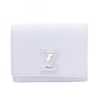 Louis Vuitton Bifold Wallet Portefeuille Capucines Tiny Lightblue Leather