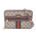 Gucci Shoulder Bag Ophidia GG Supreme Beige Brown Canvas Leather