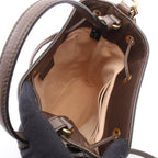 Gucci Ophidia GG Supreme Small Bucket Drawstring 2-Way Beige Brown Canvas — view 3