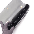 Celine Shoulder Bag Matelasse Monochrome Black Leather Chain — view 3