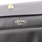 Celine Shoulder Bag Matelasse Monochrome Black Leather Chain — view 4