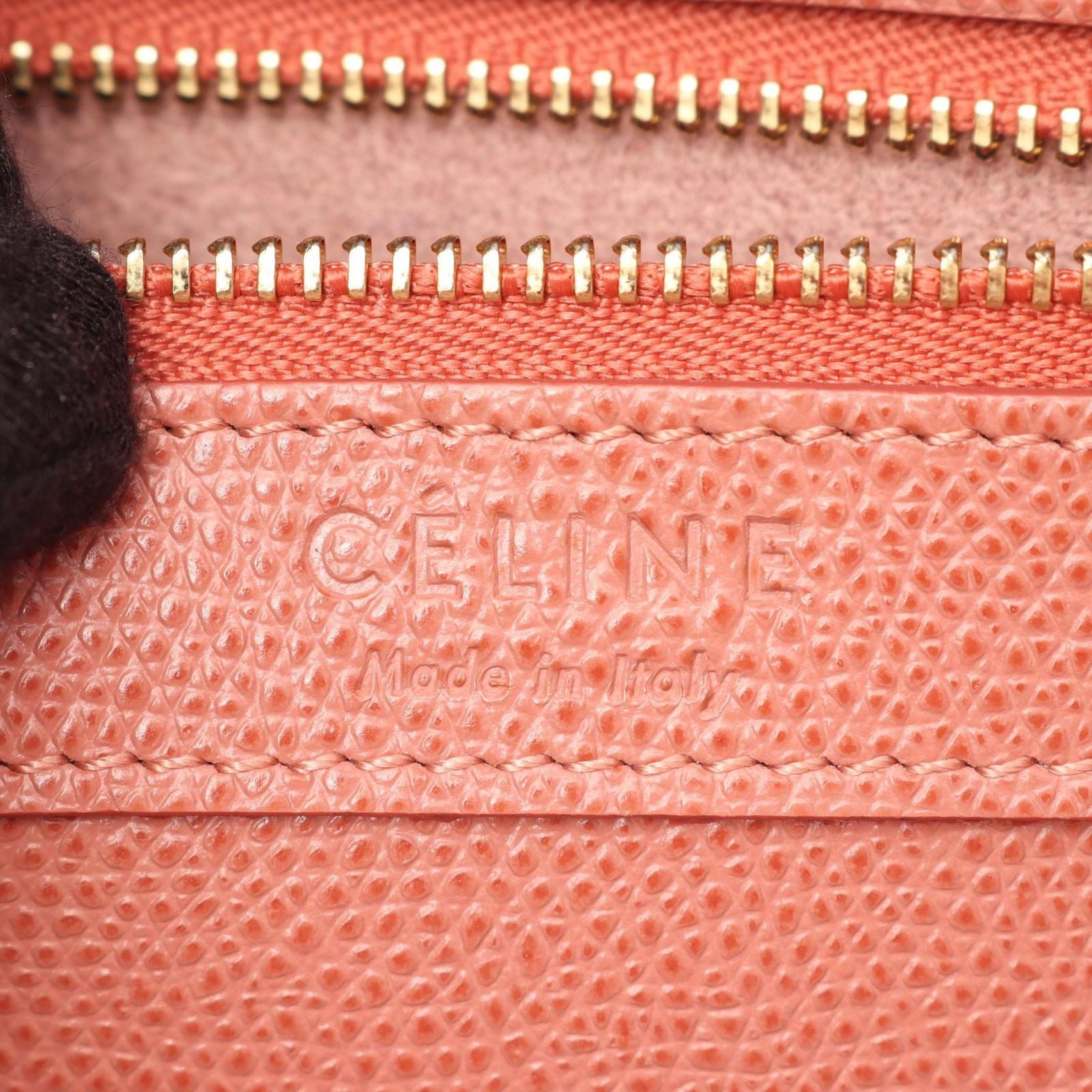 Celine Tote Vertical Small Cover 2-Way Pink Green Leather — view 4