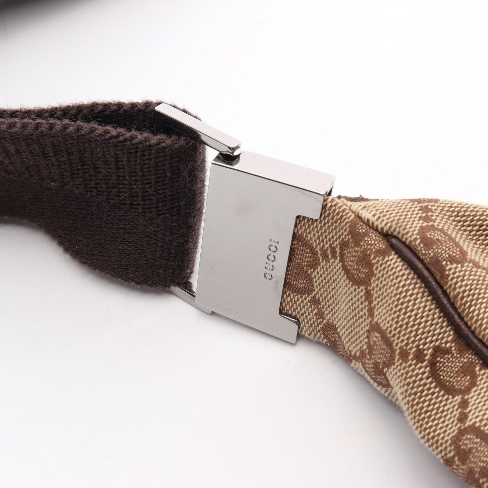 Gucci Shoulder Bag GG Canvas Beige Dark Brown — view 6