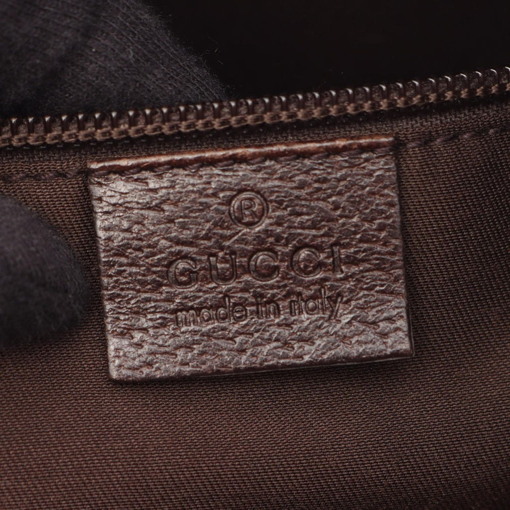 Gucci Shoulder Bag GG Canvas Beige Dark Brown — view 4