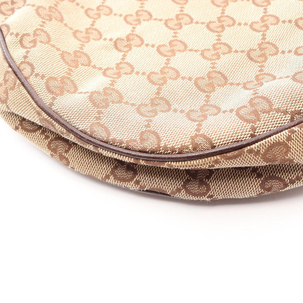 Gucci Shoulder Bag GG Canvas Beige Dark Brown — view 5