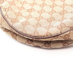 Gucci Shoulder Bag GG Canvas Beige Dark Brown — view 5