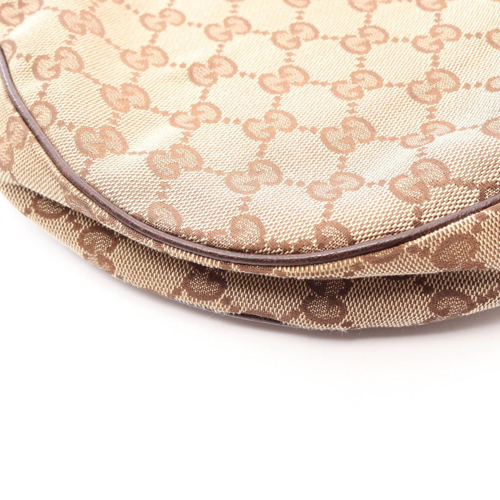Gucci Shoulder Bag GG Canvas Beige Dark Brown — view 5