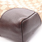 Gucci Shoulder Bag GG Canvas Beige Dark Brown — view 7