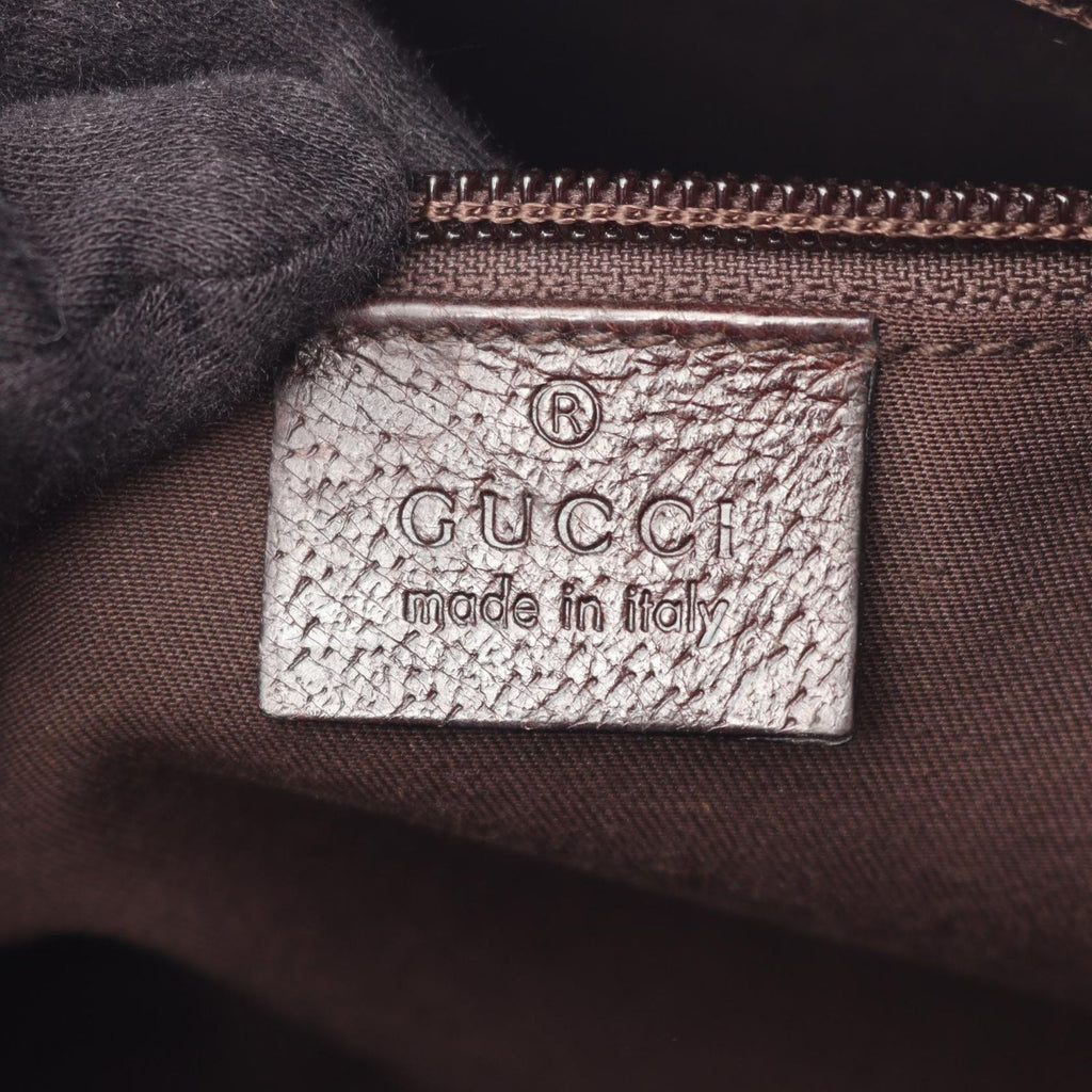 Gucci Shoulder Bag GG Canvas Beige Dark Brown — view 4