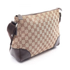 Gucci Shoulder Bag GG Canvas Beige Dark Brown — view 2