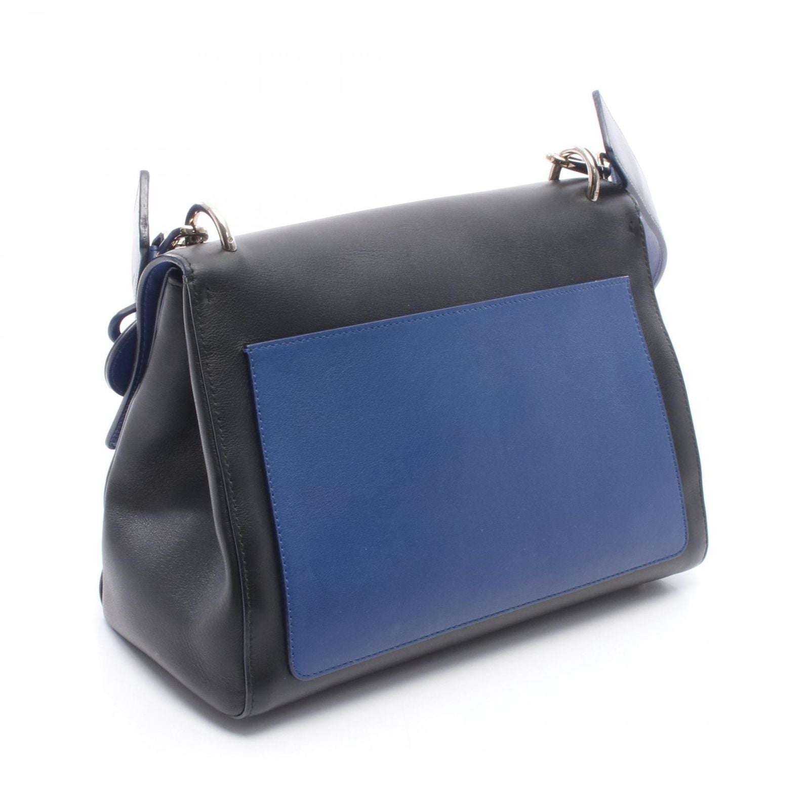 Dior Shoulder Bag BE Black Blue Lambskin — view 2